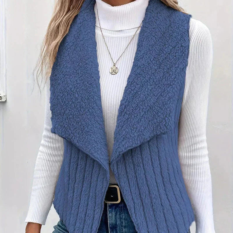 LIYANA™ | Gilet en tricot doux avec texture