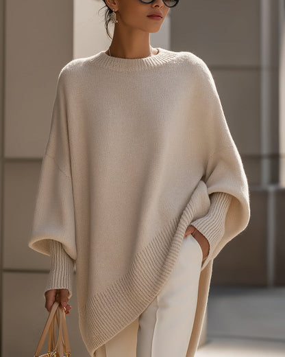 MARÉLIA™ | Pull oversize en maille fine laine mélangée