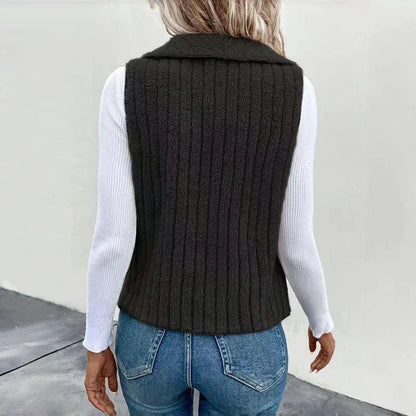 LIYANA™ | Gilet en tricot doux avec texture