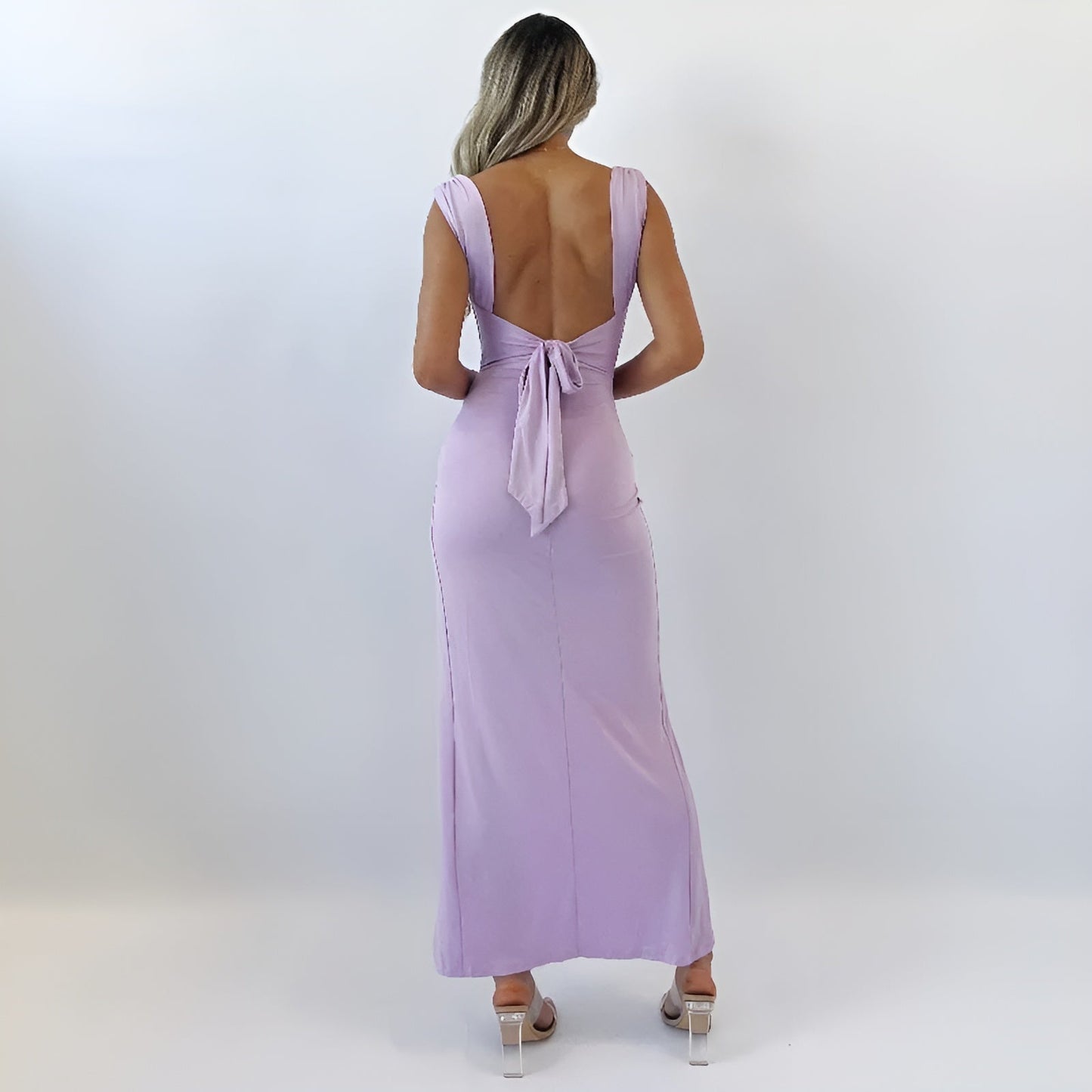 MARVA™ | Robe midi avec nœud dans le dos