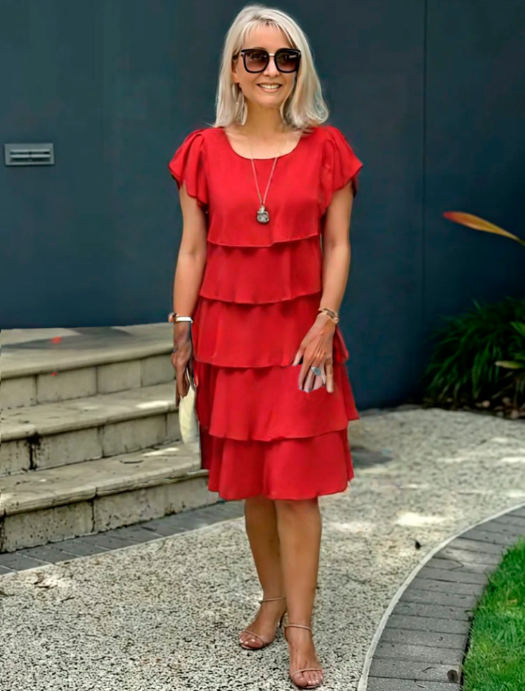 DJANNA™ | Robe élégante en mousseline aérée 