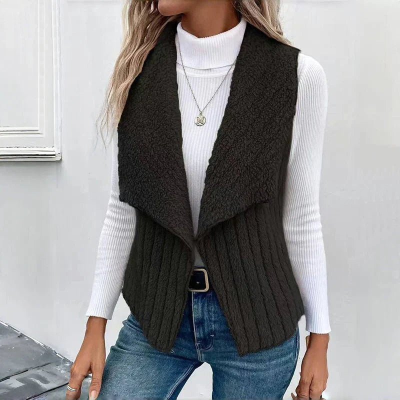 LIYANA™ | Gilet en tricot doux avec texture