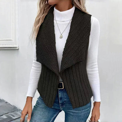 LIYANA™ | Gilet en tricot doux avec texture