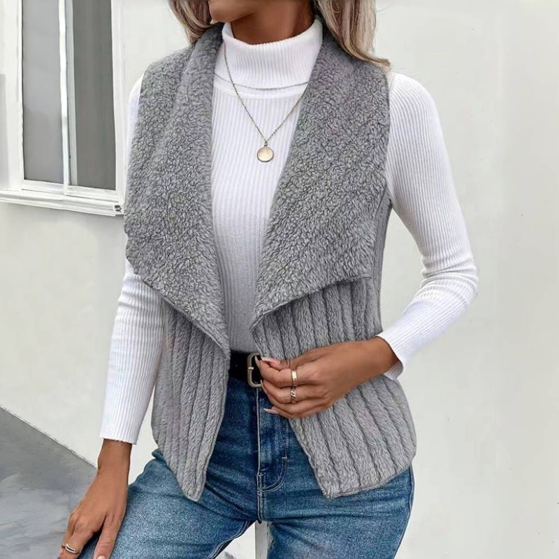 LIYANA™ | Gilet en tricot doux avec texture