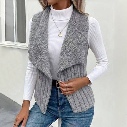 LIYANA™ | Gilet en tricot doux avec texture