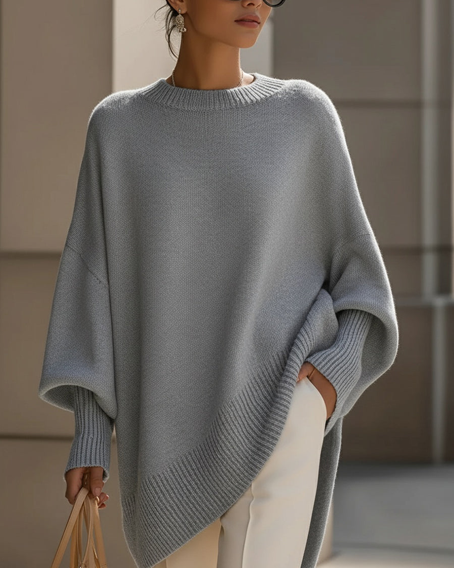 MARÉLIA™ | Pull oversize en maille fine laine mélangée