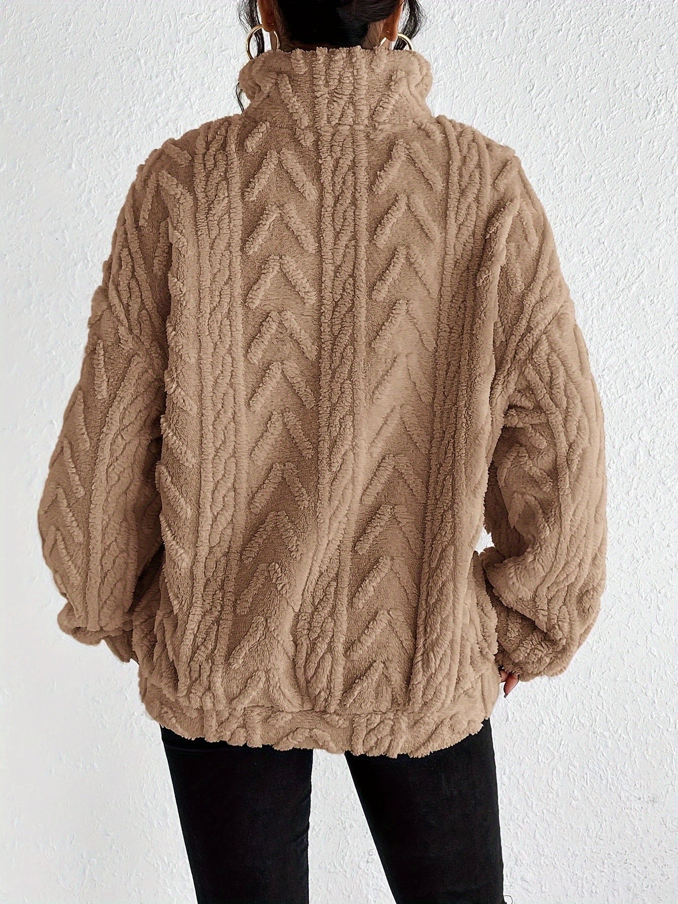 LEYONA™ | Pull demi-zip en tricot 