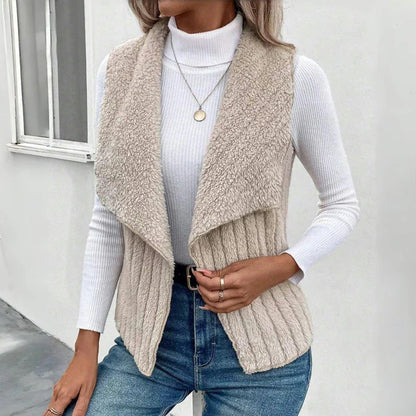 LIYANA™ | Gilet en tricot doux avec texture