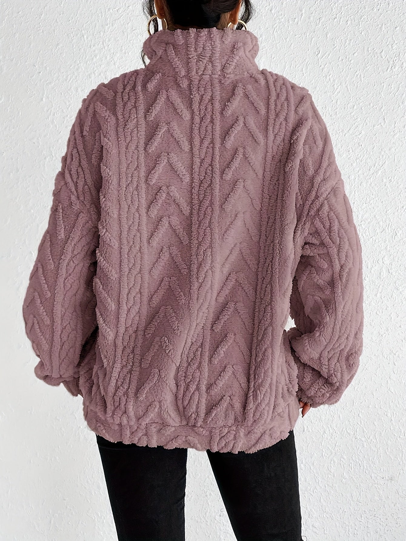 LEYONA™ | Pull demi-zip en tricot 