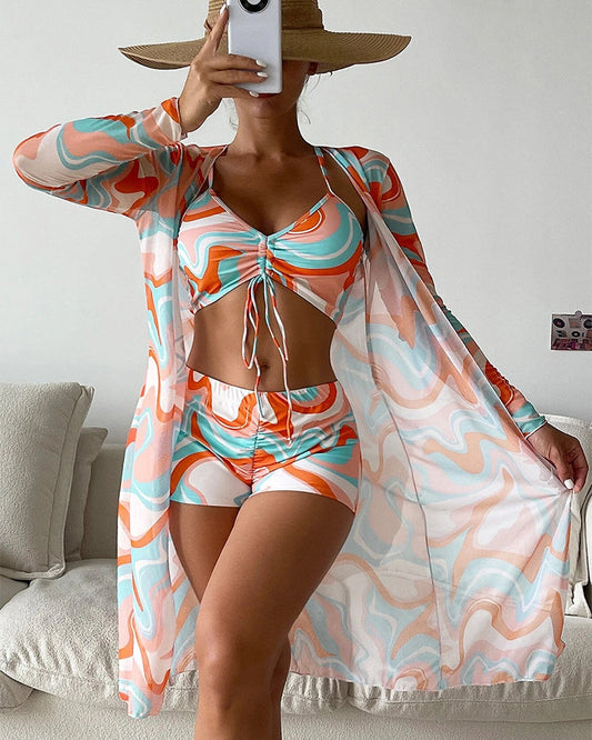 LANA™ | Ensemble de bikinis 3 pièces avec couverture 