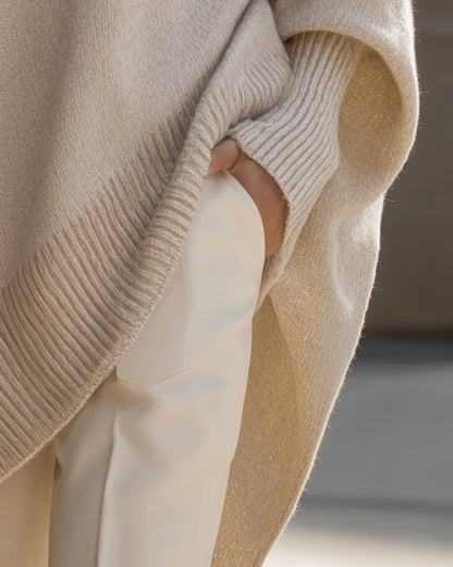 MARÉLIA™ | Pull oversize en maille fine laine mélangée