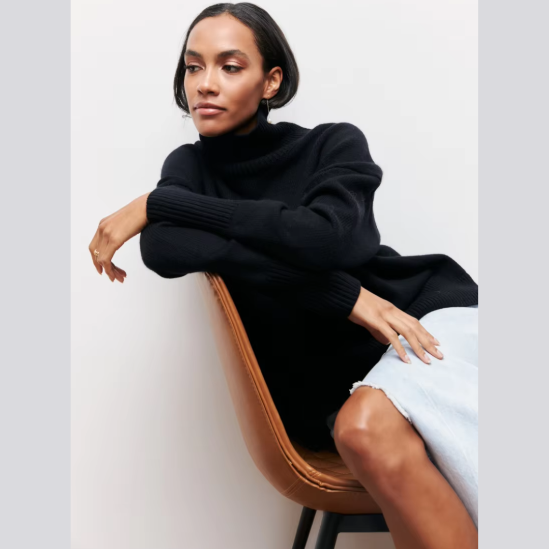 CLARISSE™ Pull à col roulé