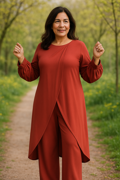 SOLINE™ | Ensemble élégant avec cardigan long et pantalon large