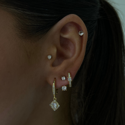ORINA™ | Boucles d'oreilles plaquées ou avec pendentif en forme de diamant