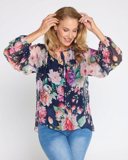 LIVIA™ | Blouse à fleurs à l'élégance féminine