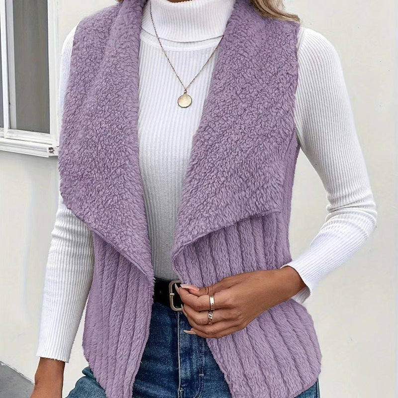 LIYANA™ | Gilet en tricot doux avec texture