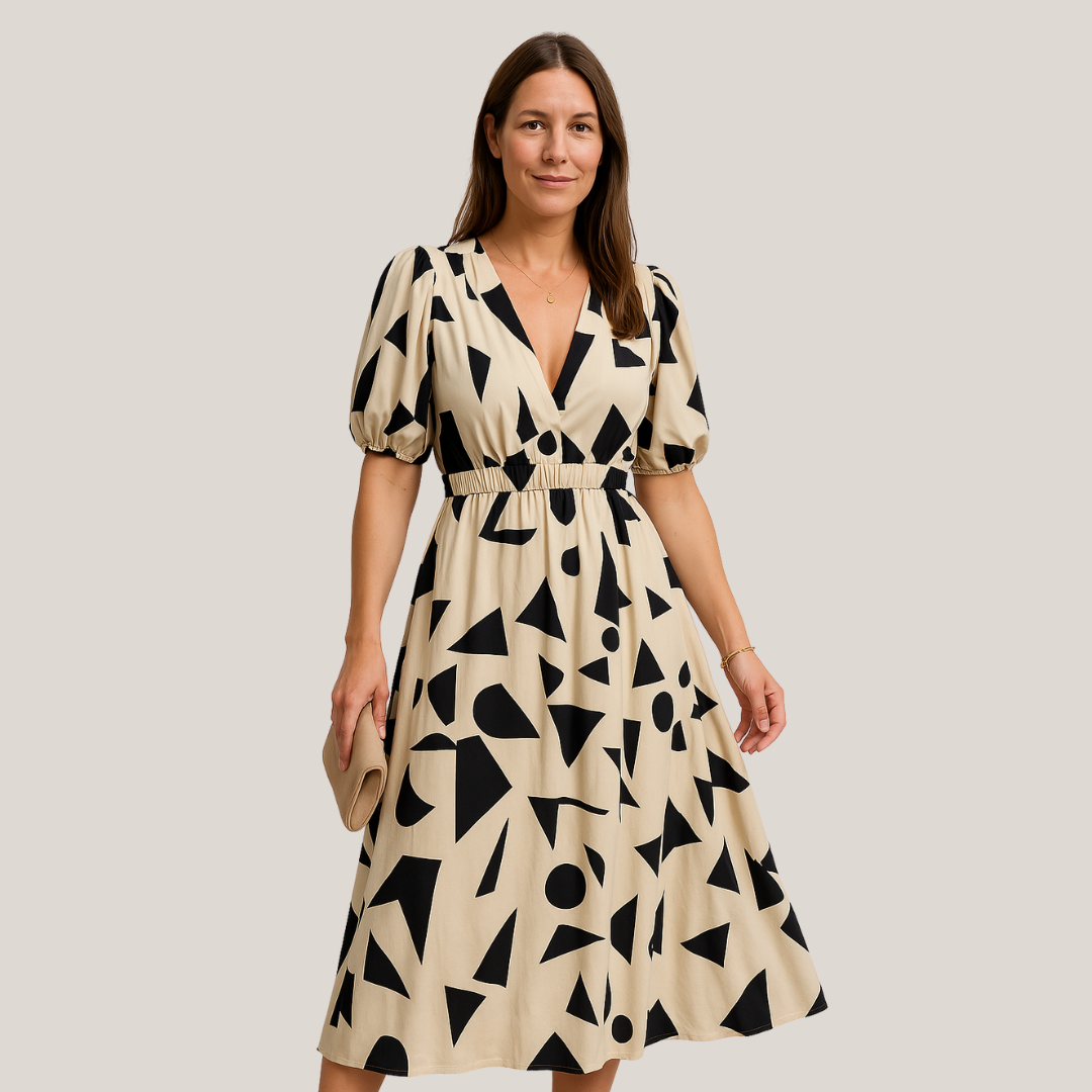 AMÉLIE™ | Robe vintage à encolure en V