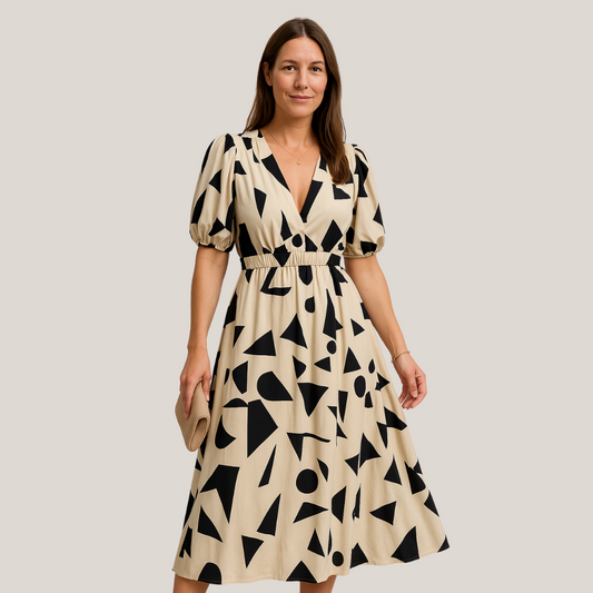 AMÉLIE™ | Robe vintage à encolure en V