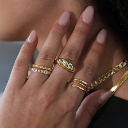 AUREA™ | Bague en cristal ou plaqué