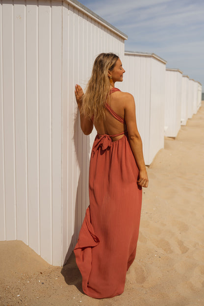 FIORELLAMC | Robe d'été légère aux détails luxueux