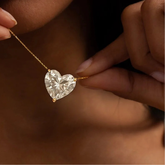 Collier de suspension Moissanite en argent sterling 1-3 carats pour femme S925, or 18 carats, or Solitaire diamant, certifié Gra 