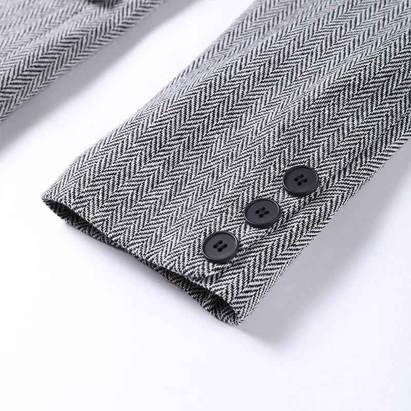 NOVAIRE™ | Ensemble blazer et corset avec pantalon taille haute