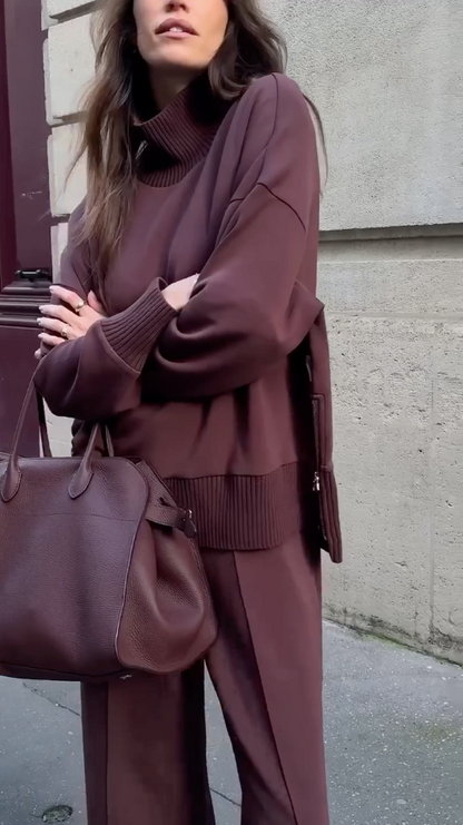 MARGAUX™ | Ensemble en maille avec col roulé