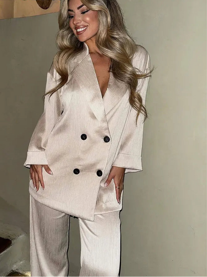 ALINDA™ | Robe d'automne élégante à taille haute et évasée Zoom 