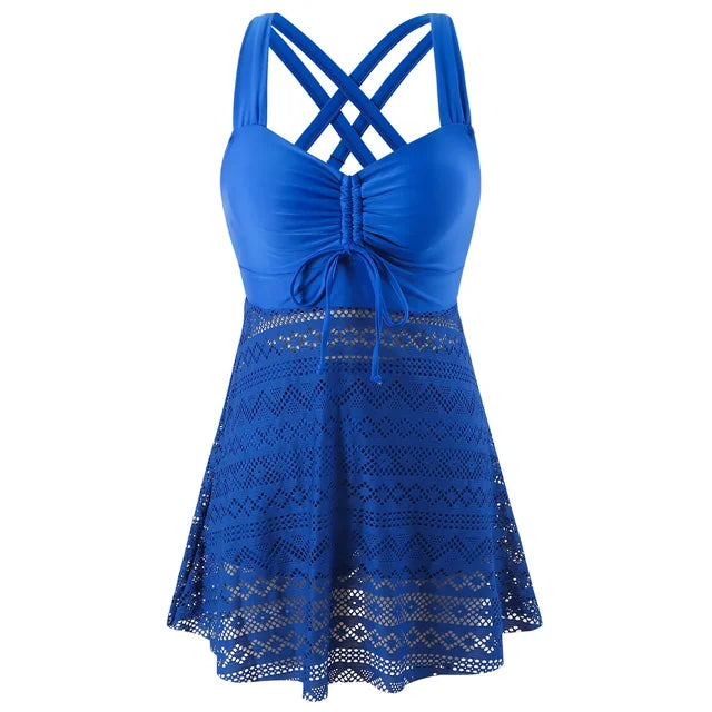 NOLINE™ | Ensemble tankini avec jupe et short intégré