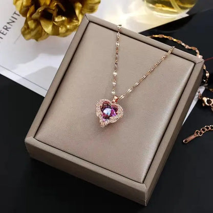 NAELLA™ | Collier Cœur Océan Cristal