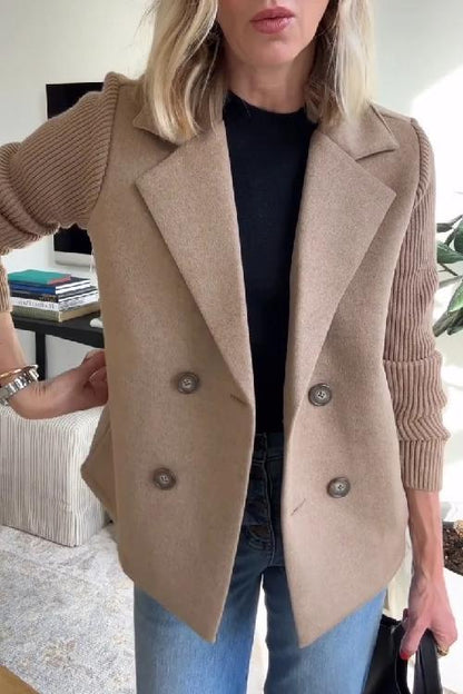 MARVÉA™ | Blazer en maille mélangée laine