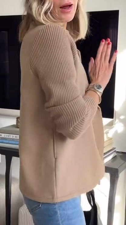 MARVÉA™ | Blazer en maille mélangée laine