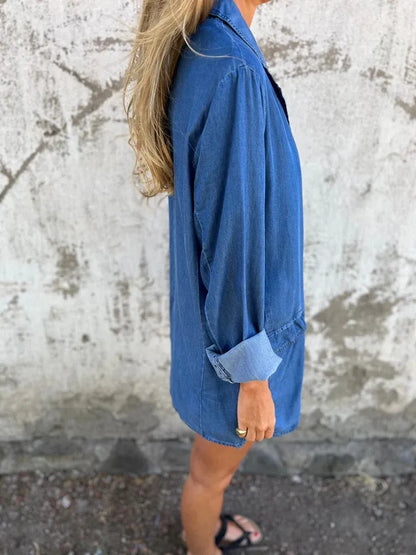 NAÏMA™ | Blazer en denim décontracté 