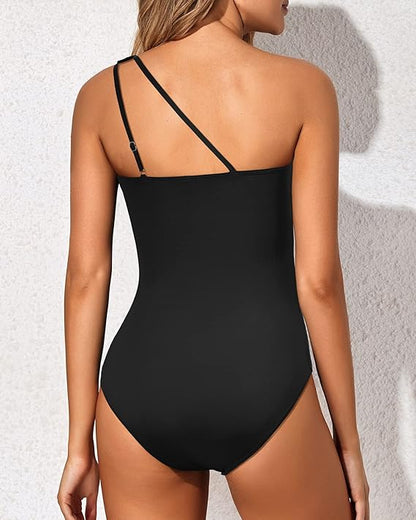 AYLINA™ | Maillot de bain asymétrique avec détails plissés