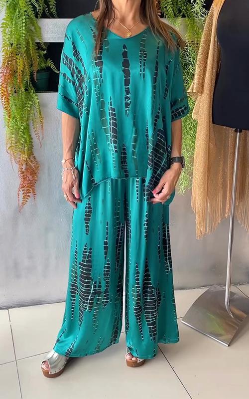 ANAÏS™ | Ensemble satiné à col rond