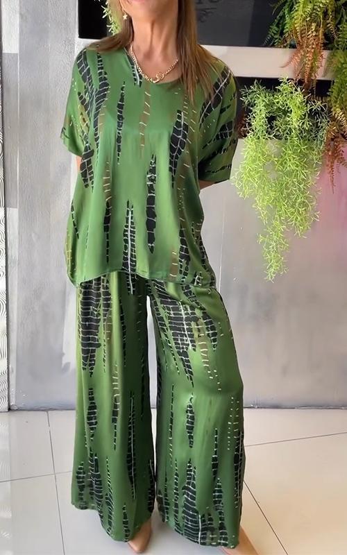 ANAÏS™ | Ensemble satiné à col rond