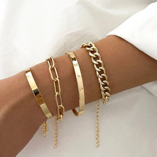 SOLÉ™ | Ensemble de bracelets plaqués ou 18 carats 